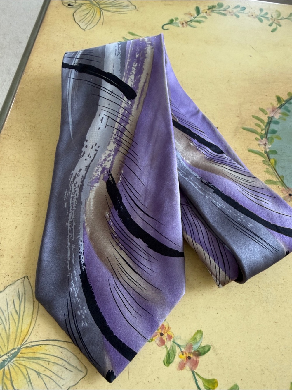 J Garcia silk tie - Capillaries - Collection 52